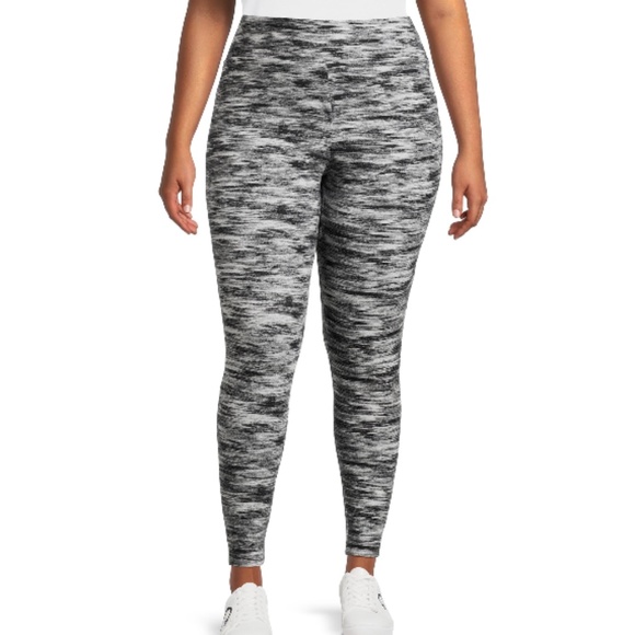Terra & Sky Pants - Terra and Sky Gray Multi High Rise Full Length Leggings 1X NWT